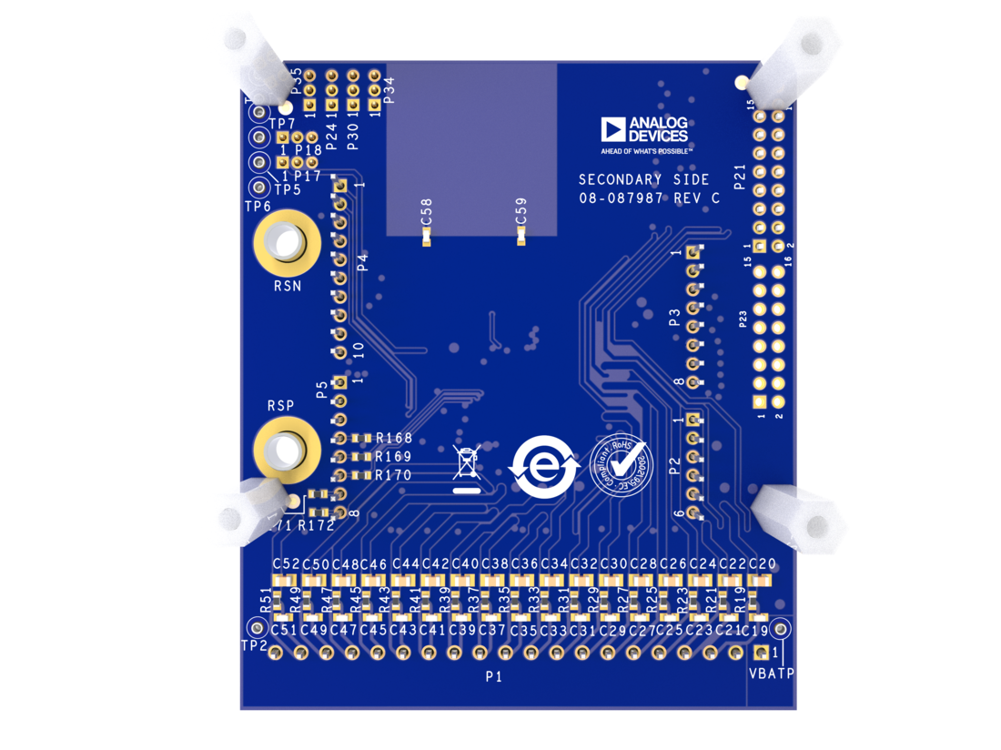 EVAL-ADBMS1816WLC Bottom Evaluation Board