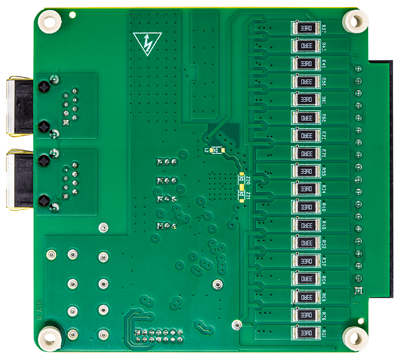 ADBMS1818 Evaluation Board - Bottom View