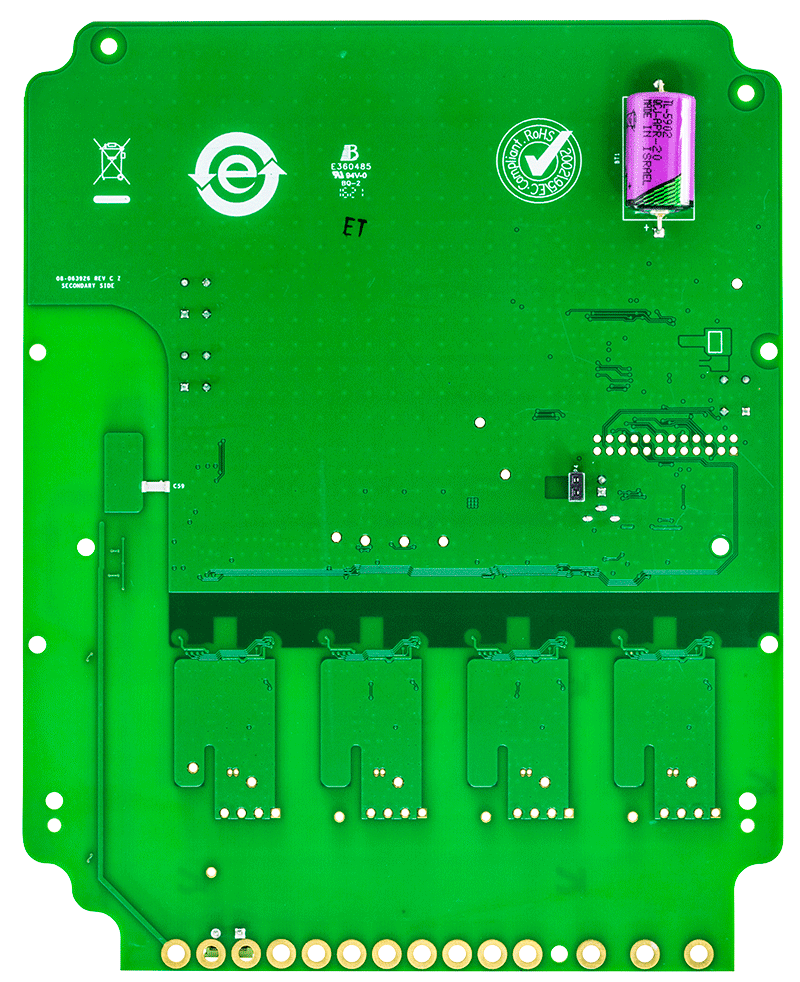 EVAL-ADE9322BEVBZ Evaluation Board - Bottom View