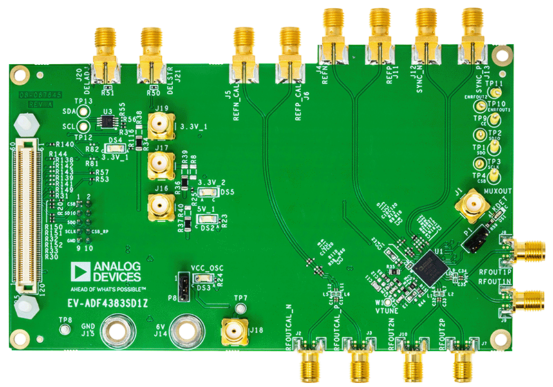 EVAL-ADF4383 Board Photo Top View