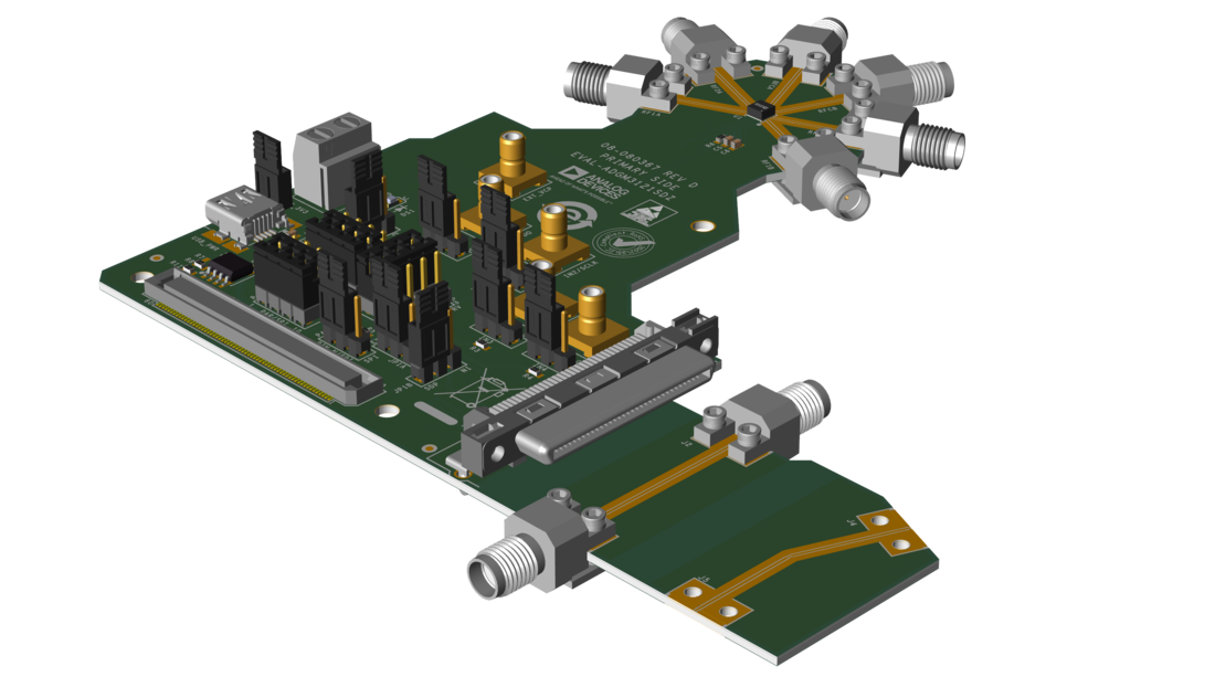 EVAL-ADGM3121 Evaluation Board Photo Angle View