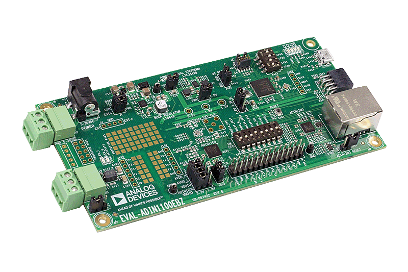 ADIN1100 Evaluation Board - Angle View