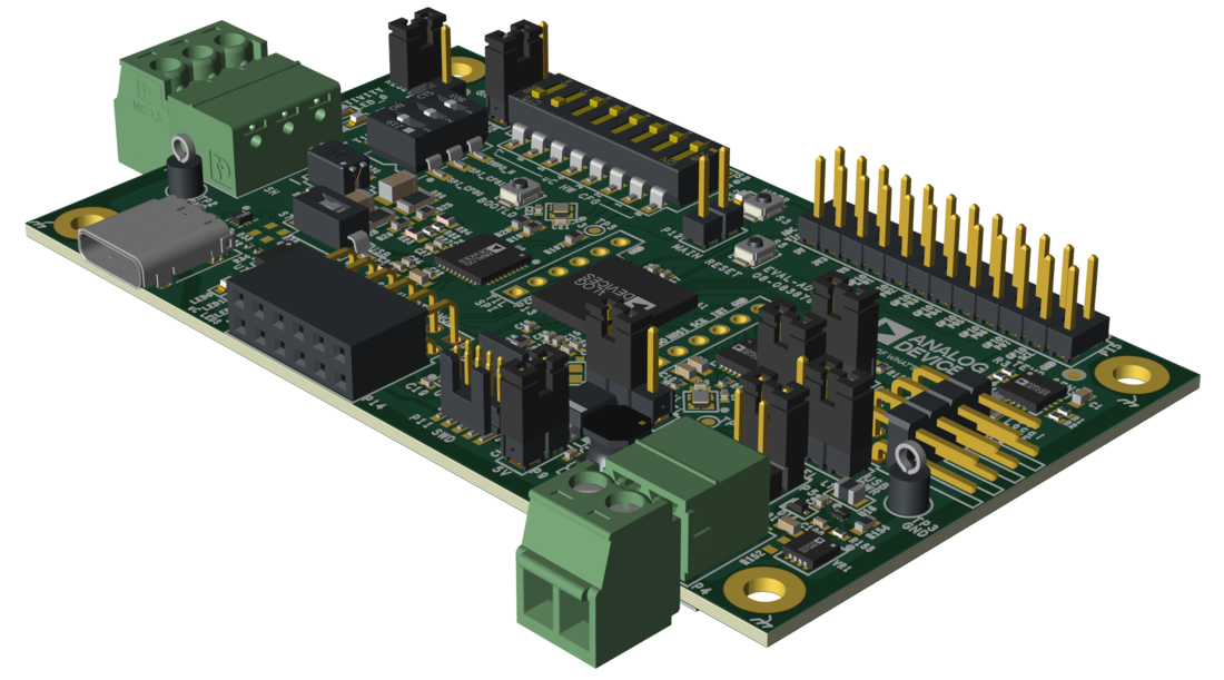 EVAL-ADIN1140D1Z Eval Board Angle View