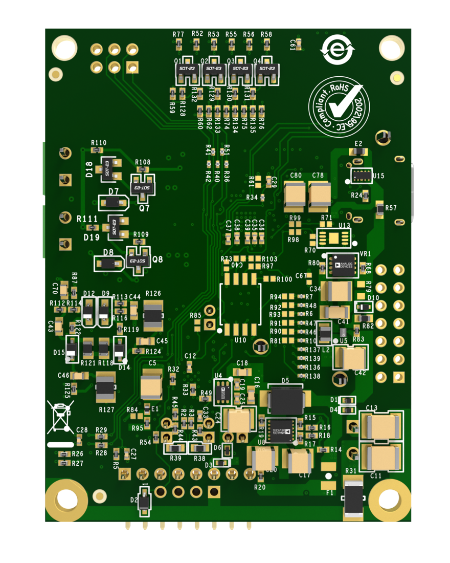 EVAL-ADIN1140EBZ Bottom Evaluation Board