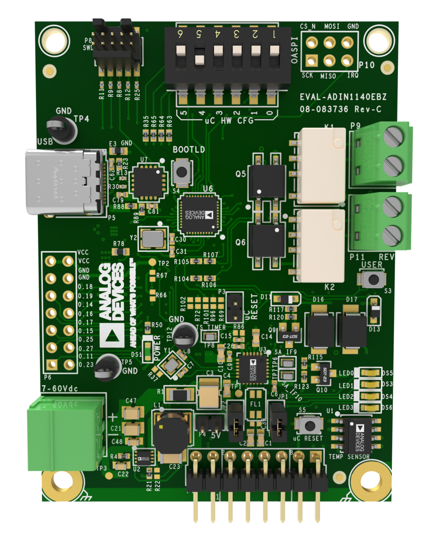 EVAL-ADIN1140EBZ Top Evaluation Board