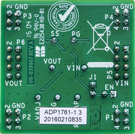 ADP1761-1.3-EVALZ - Bottom View
