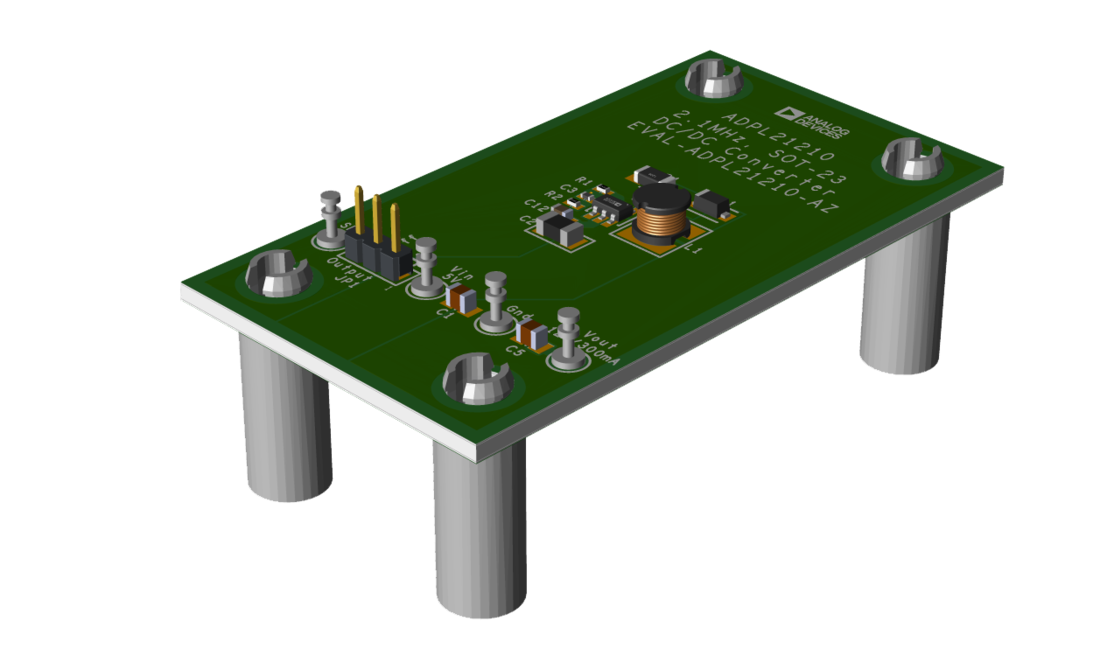 EVAL-ADPL21210 Evaluation Board Angle View