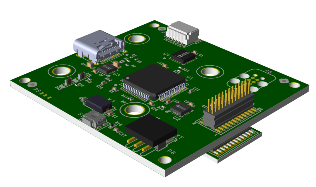 ADRD2121 EBZ EVAL BOARD bottom angle photo