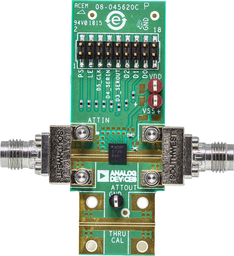 ADRF5730 Evaluation Board - Top View