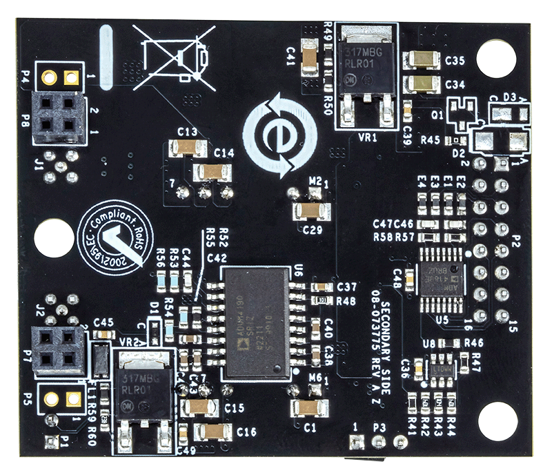 EVAL-ADUM4122WHB1Z Evaluation Board - Bottom View