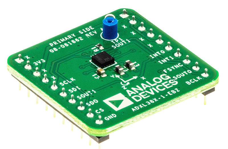 EVAL-ADXL380 Board View Angle View