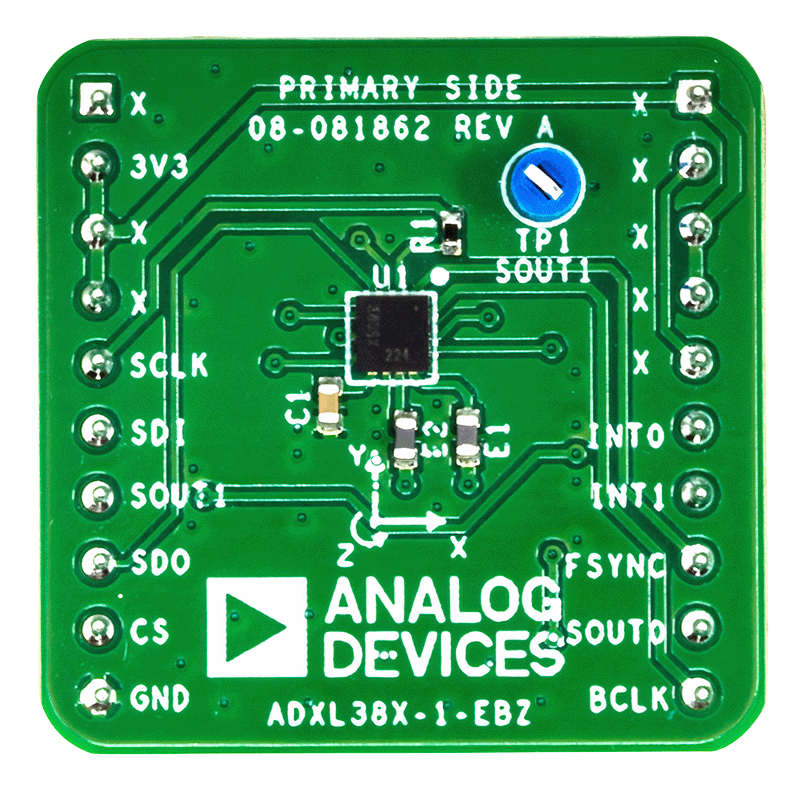 EVAL-ADXL380 Board Photo Top View