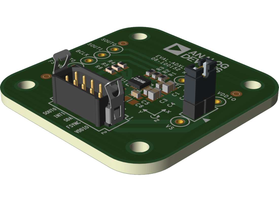 EVAL-ADXL380-2Z Top Angle Evaluation Board