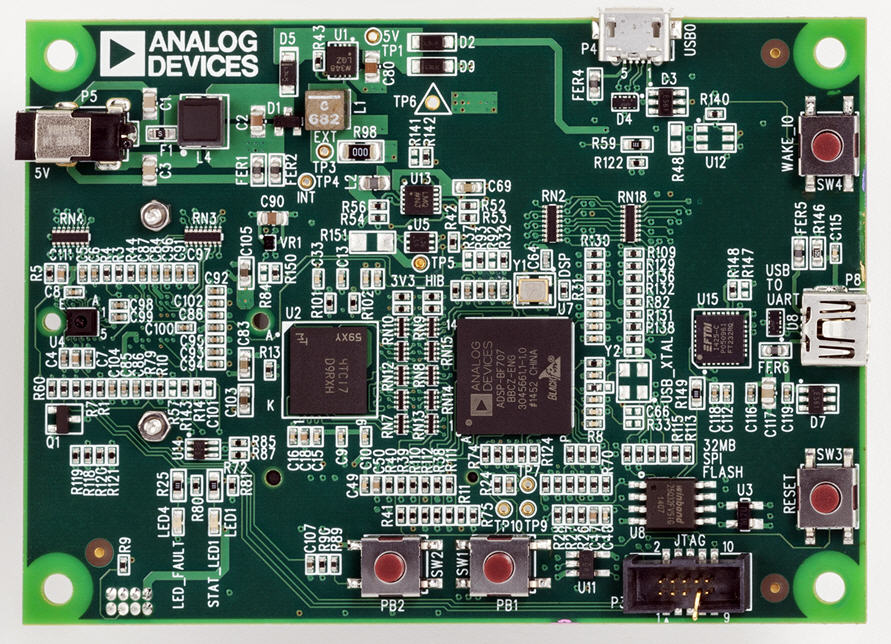 ADSP-BF707 Blackfin Low-Power Imaging Platform (BLIP) (Bottom View)