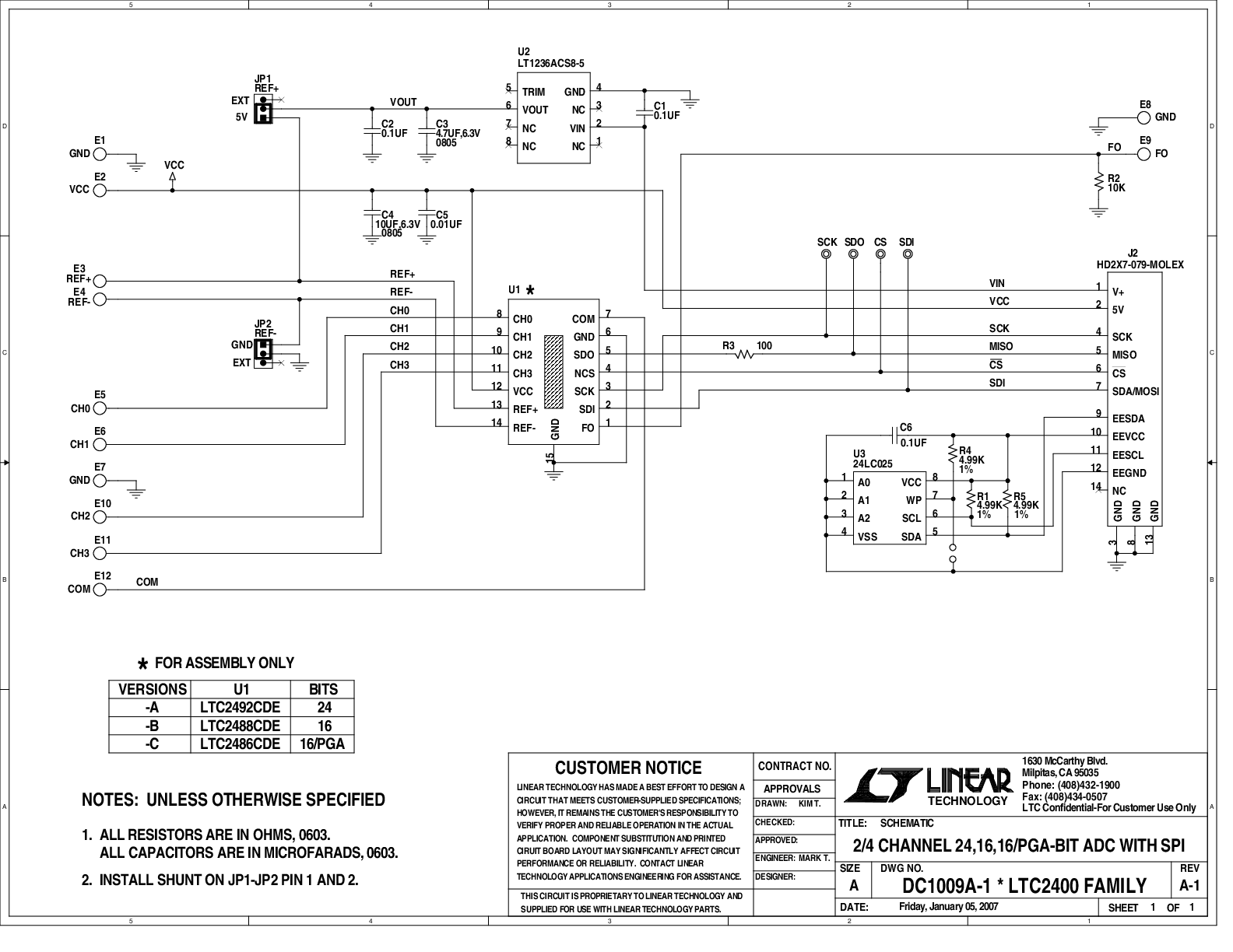 DC1009A-A - Schematic