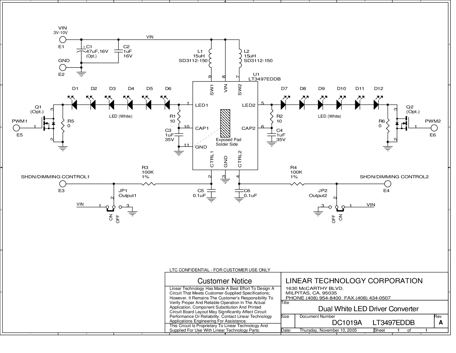 DC1019A - Schematic