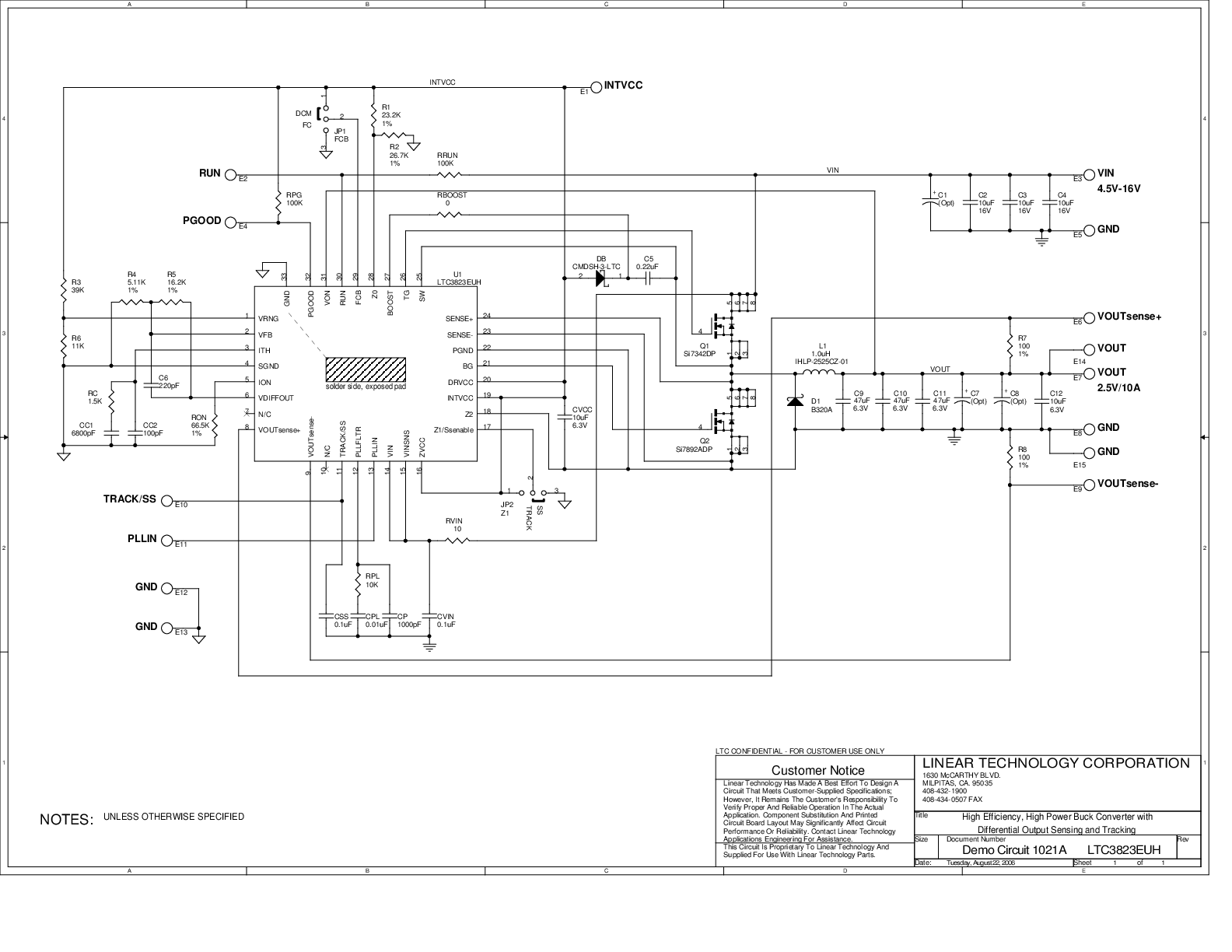 DC1021A - Schematic