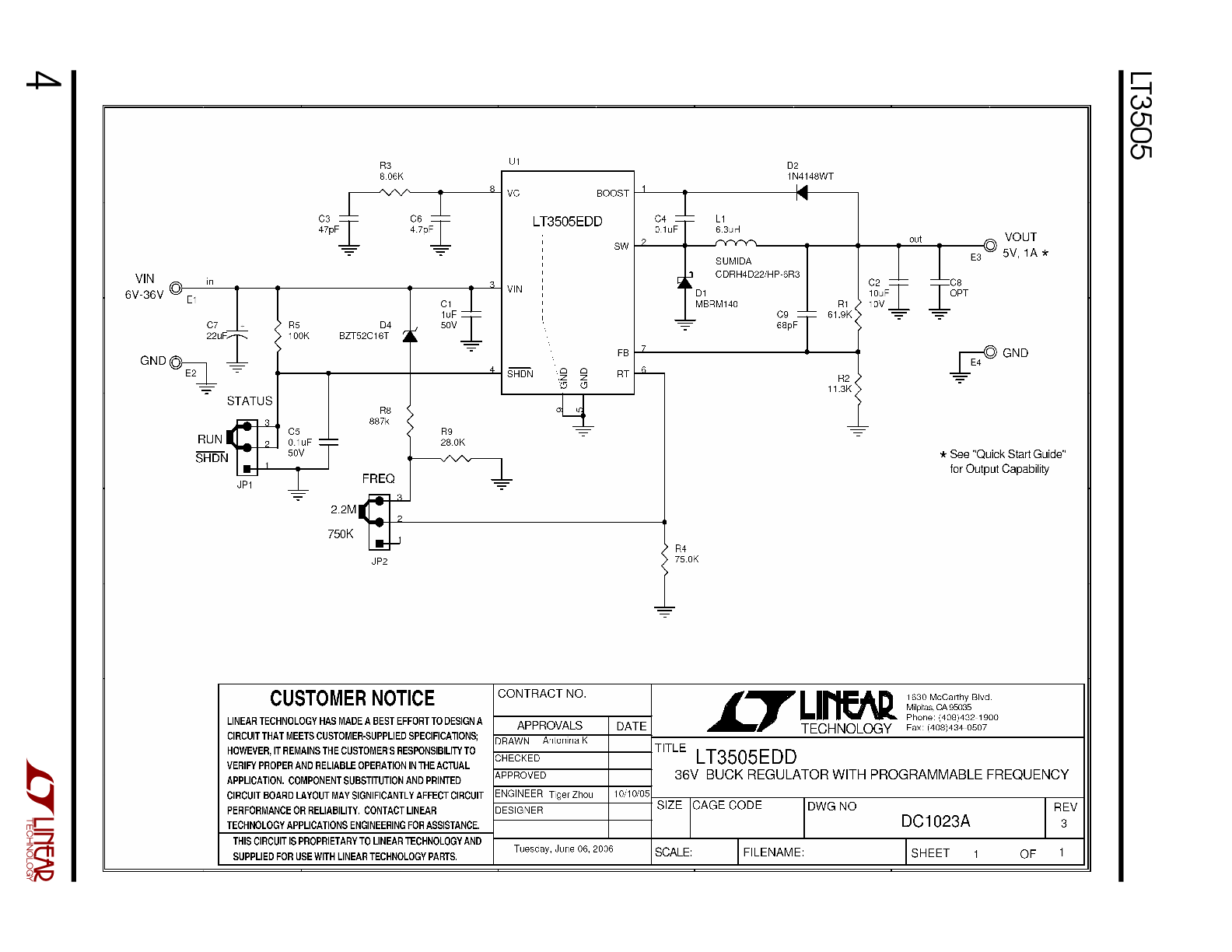 DC1023A - Schematic