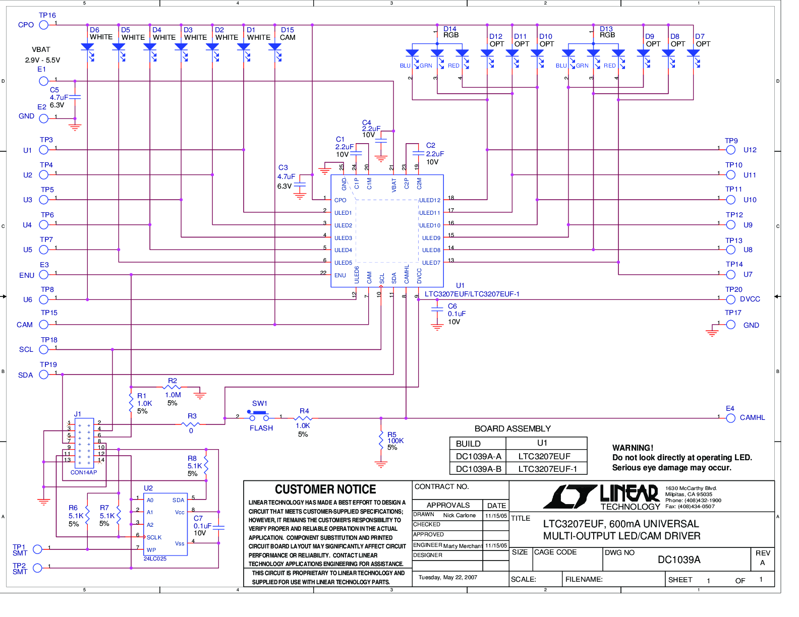 DC1039A-A - Schematic
