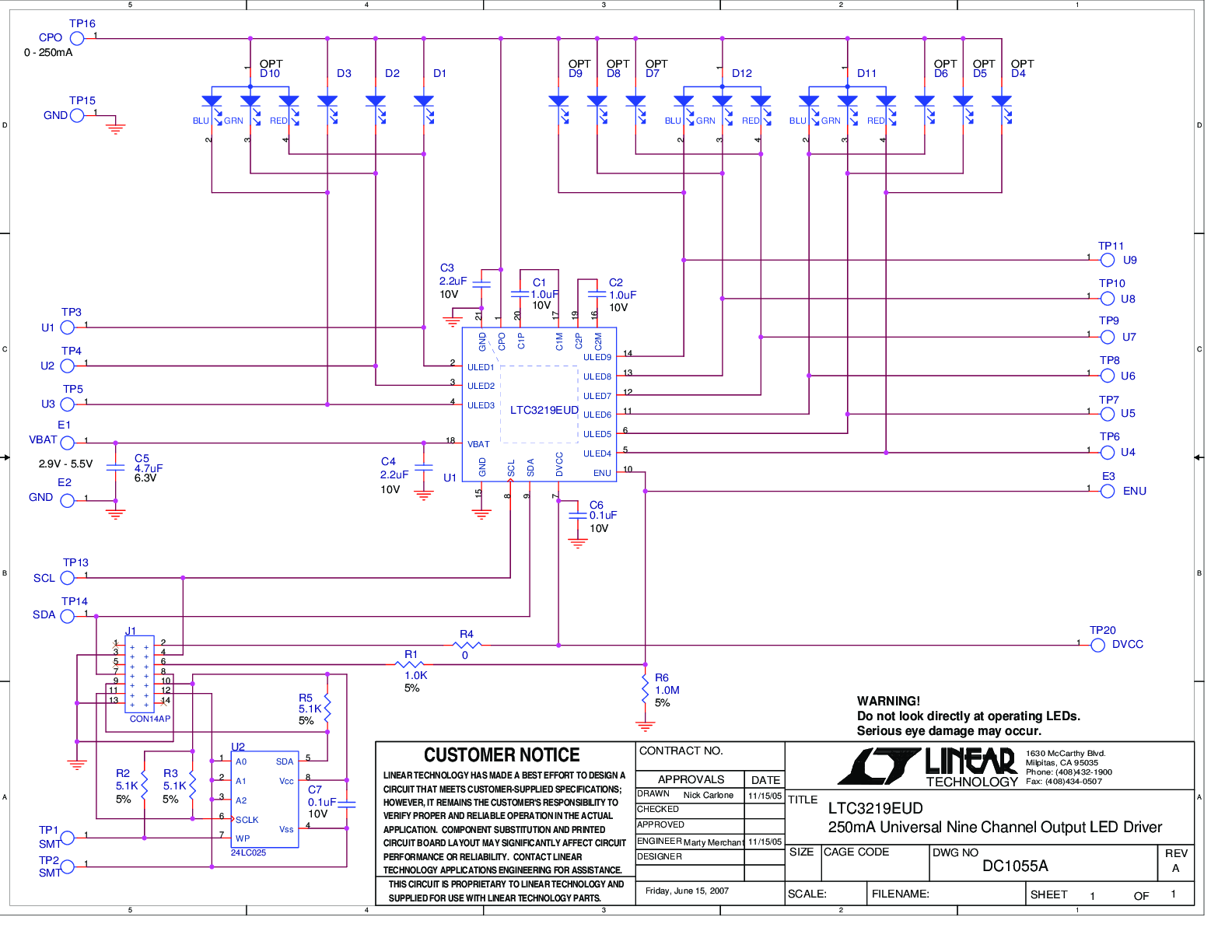 DC1055A - Schematic