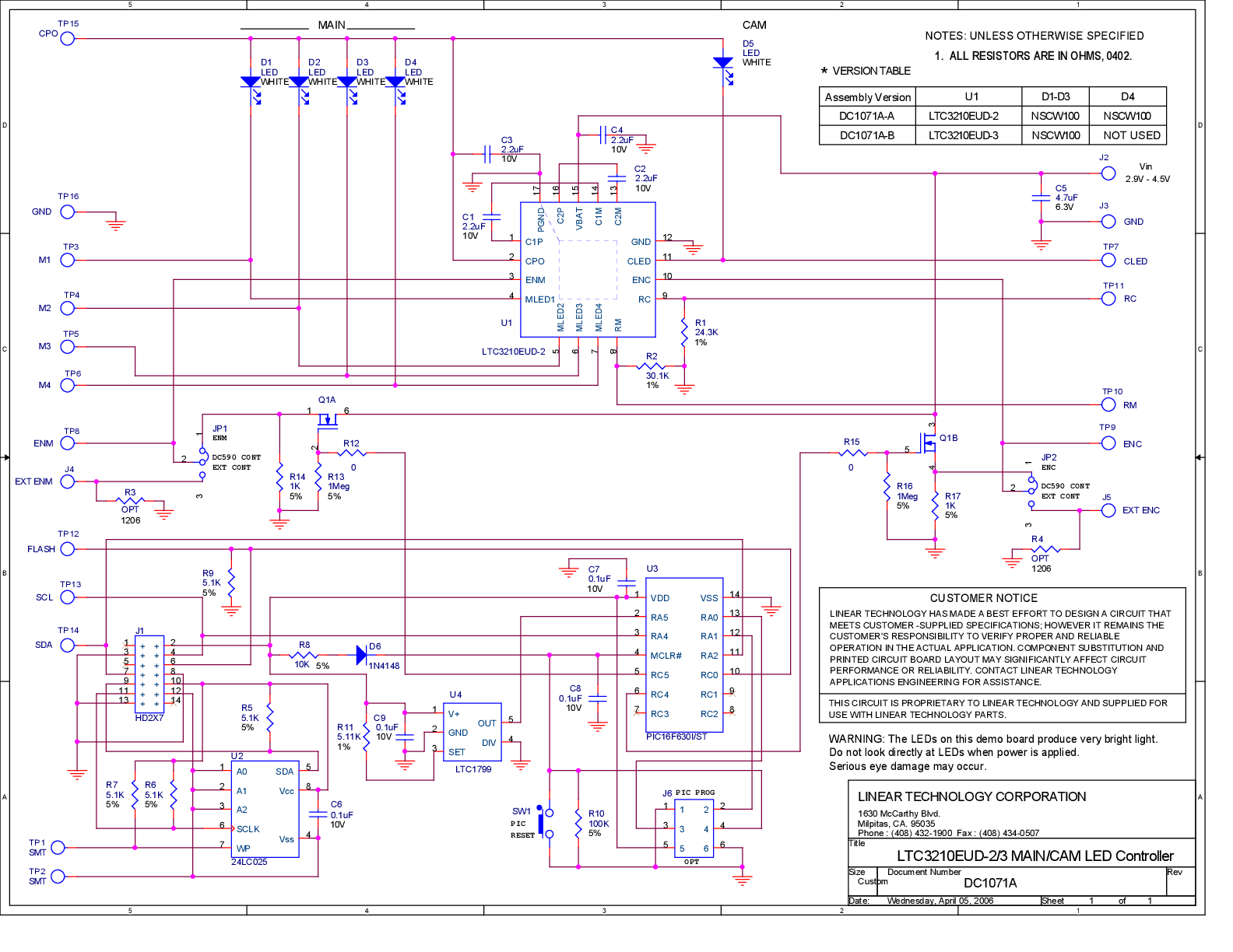 DC1071A-A - Schematic