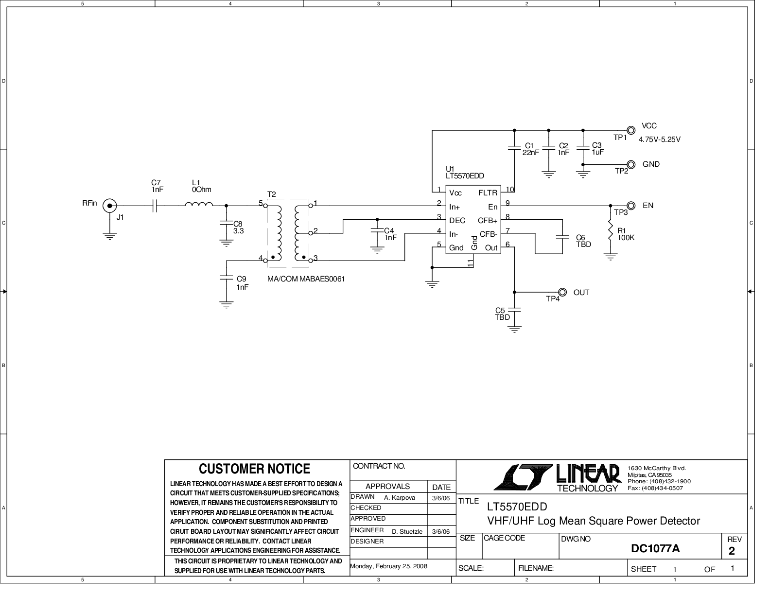DC1077A - Schematic