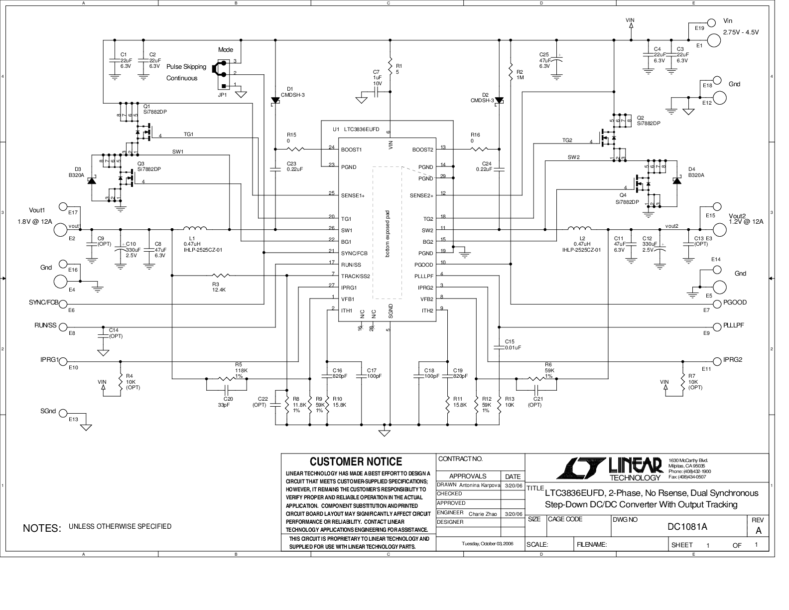 DC1081A - Schematic