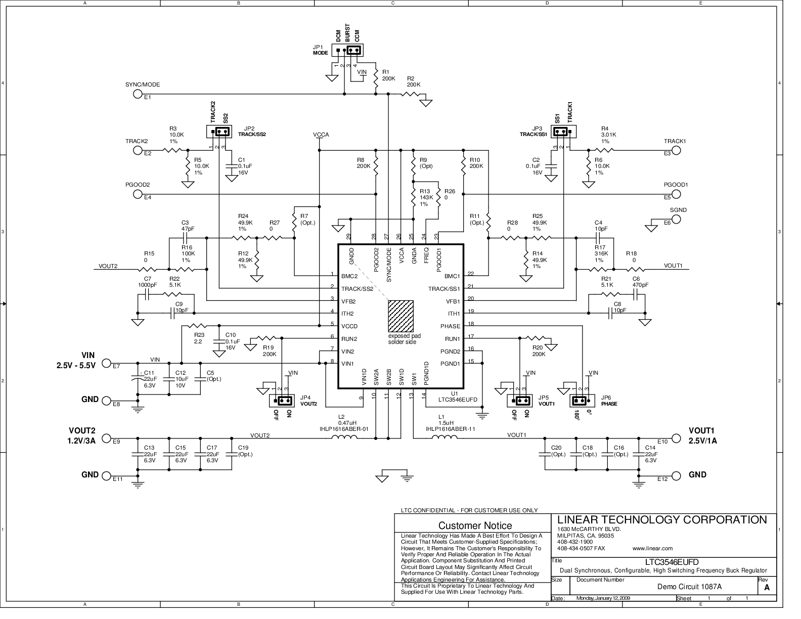 DC1087A - Schematic