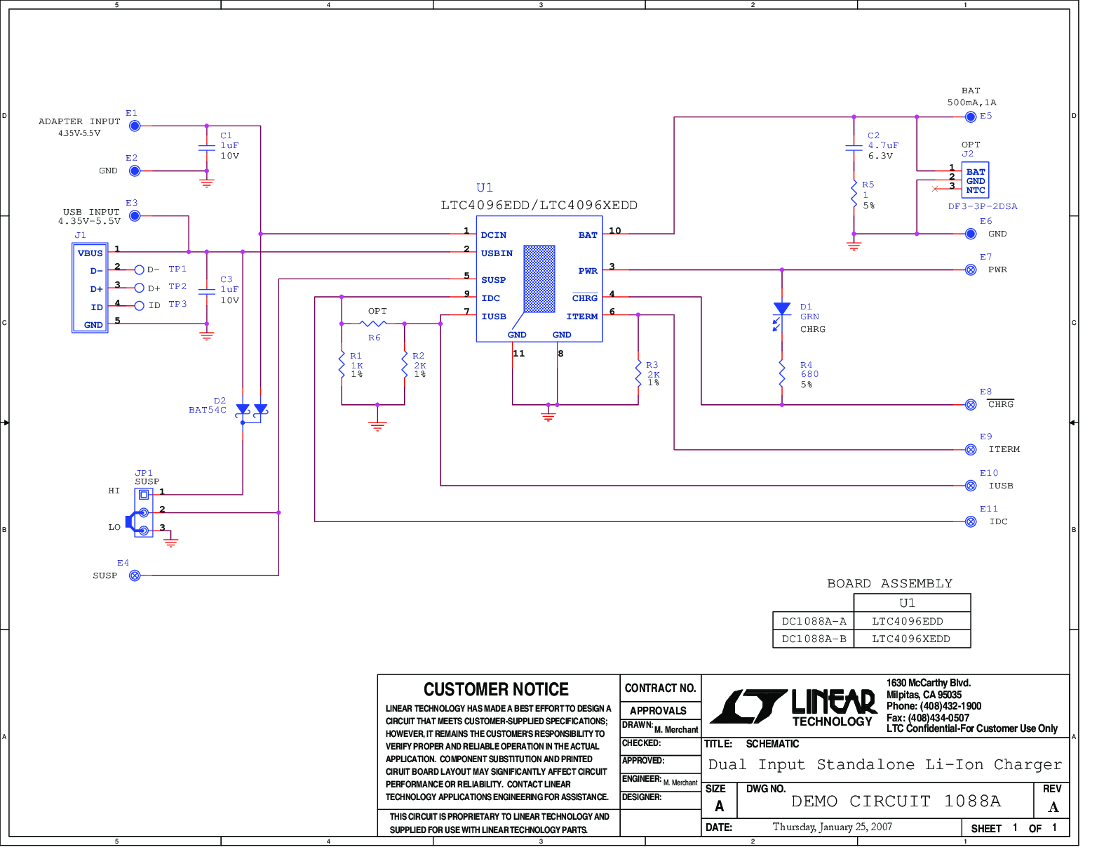 DC1088A-A - Schematic
