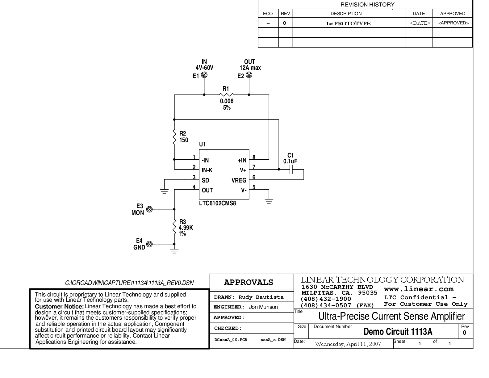 DC1113A - Schematic