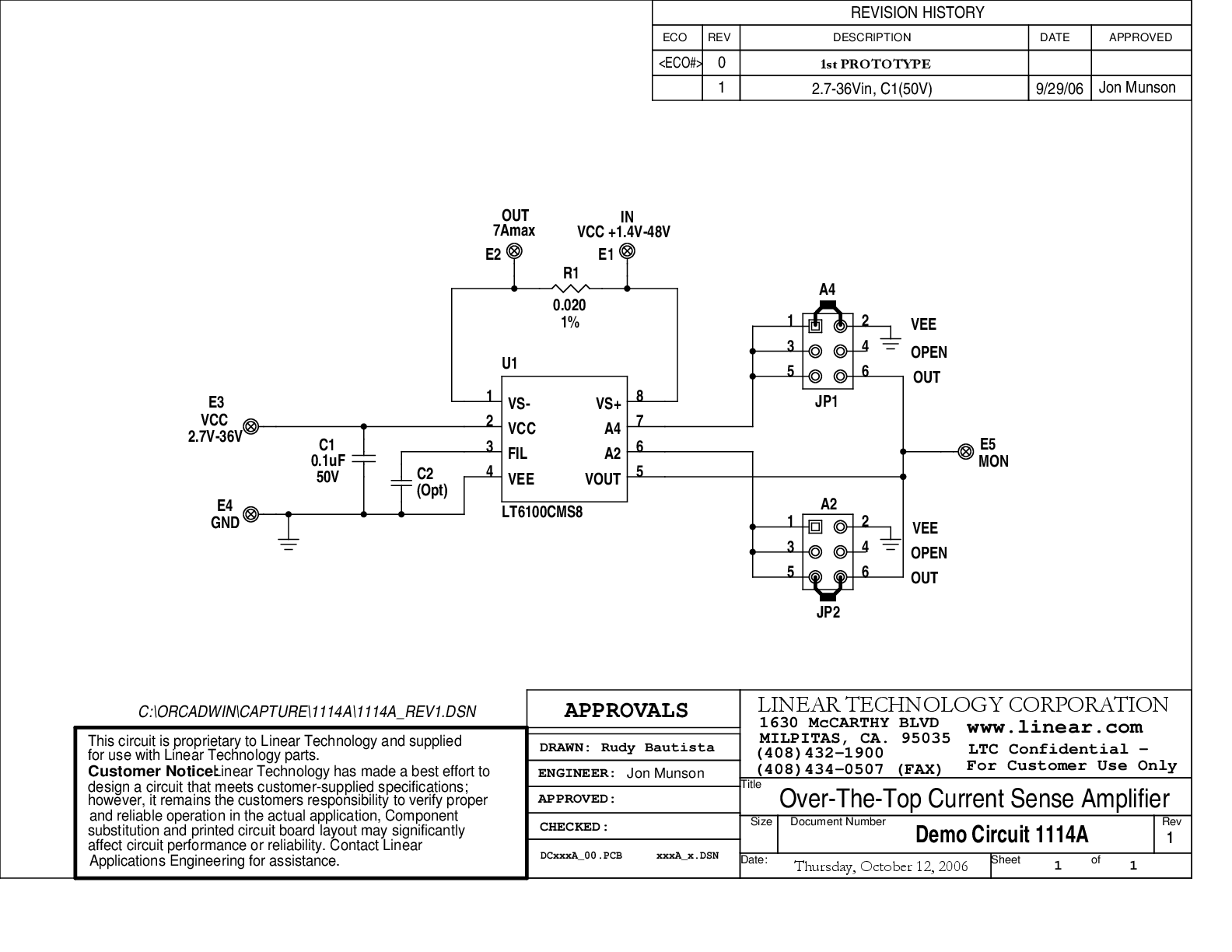 DC1114A - Schematic