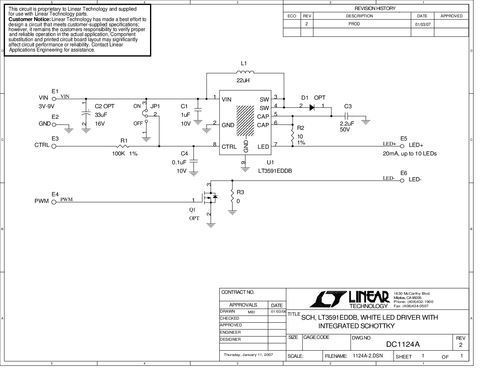 DC1124A - Schematic