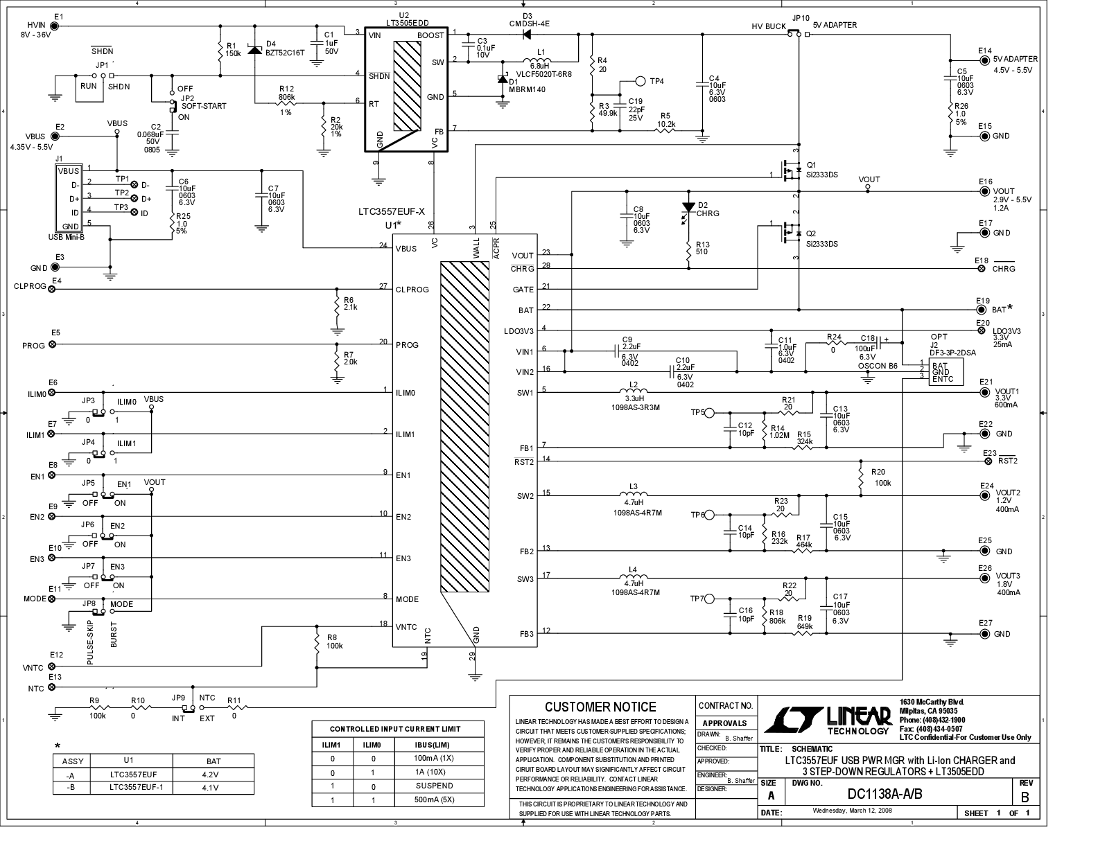 DC1138A-A - Schematic