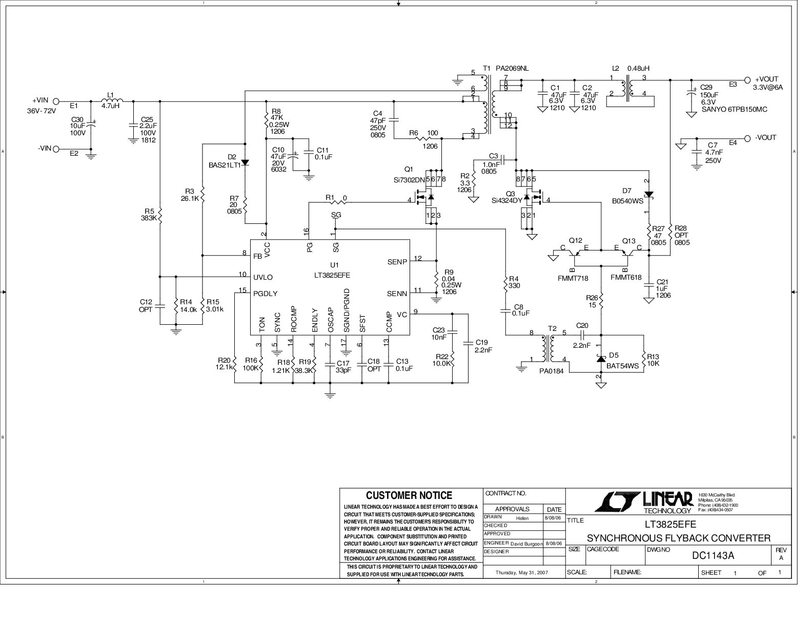 DC1143A - Schematic
