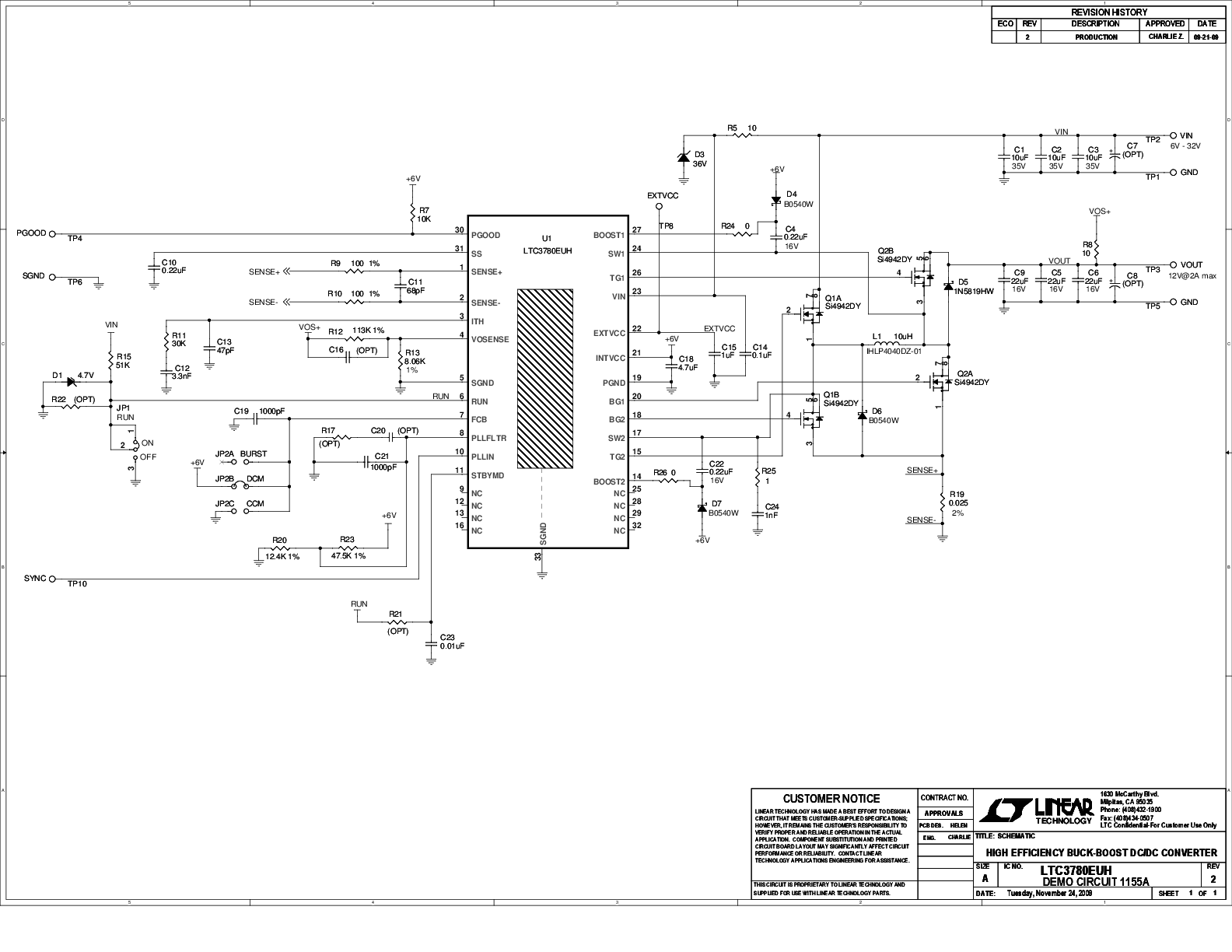 DC1155A - Schematic
