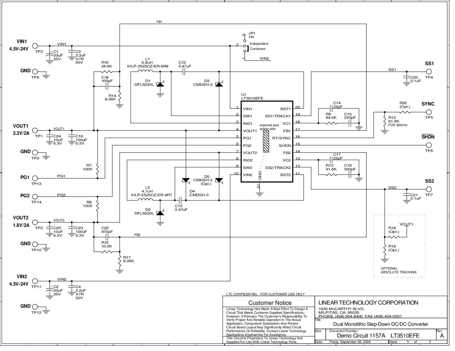 DC1157A - Schematic