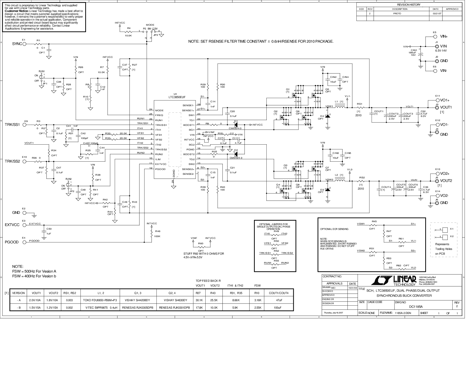 DC1185A-A - Schematic