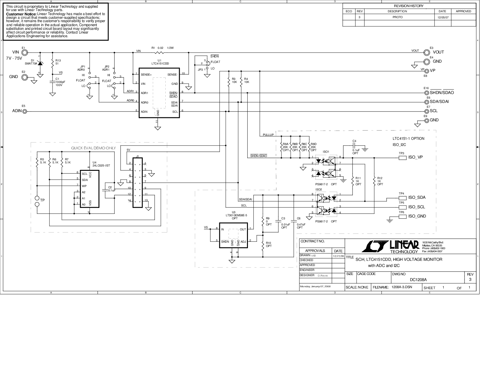 DC1208A - Schematic