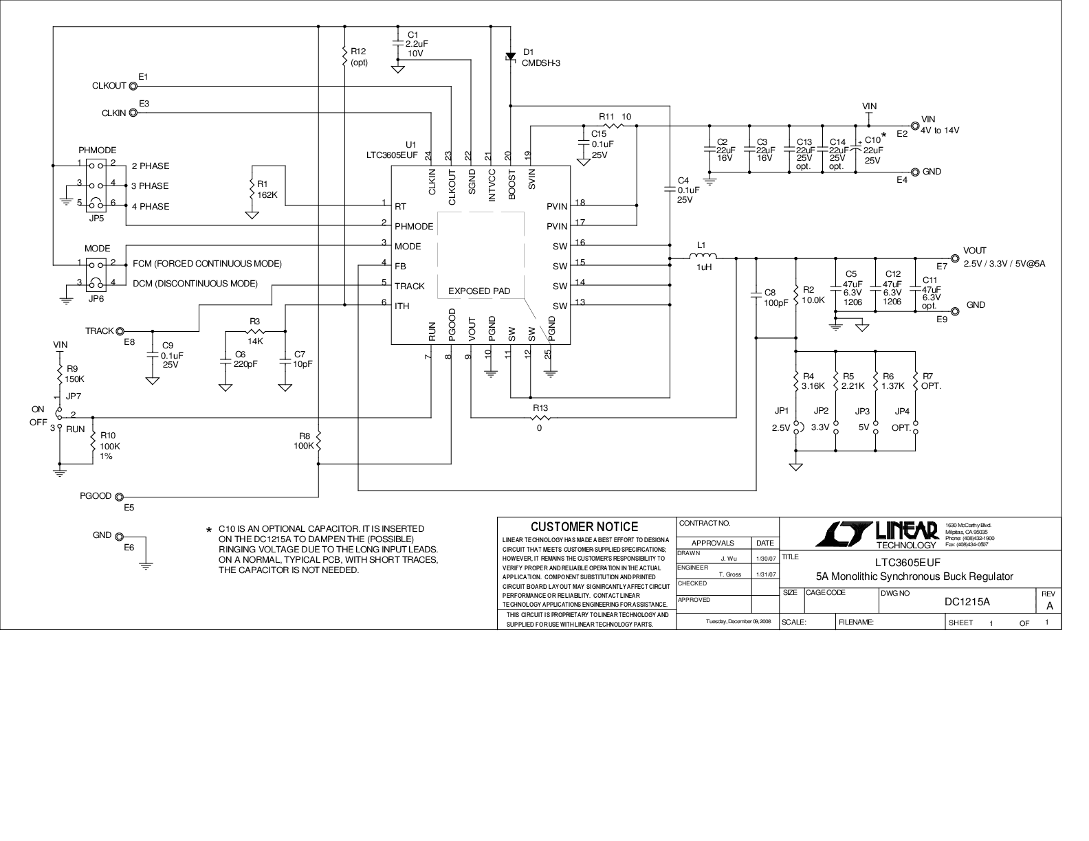 DC1215A - Schematic