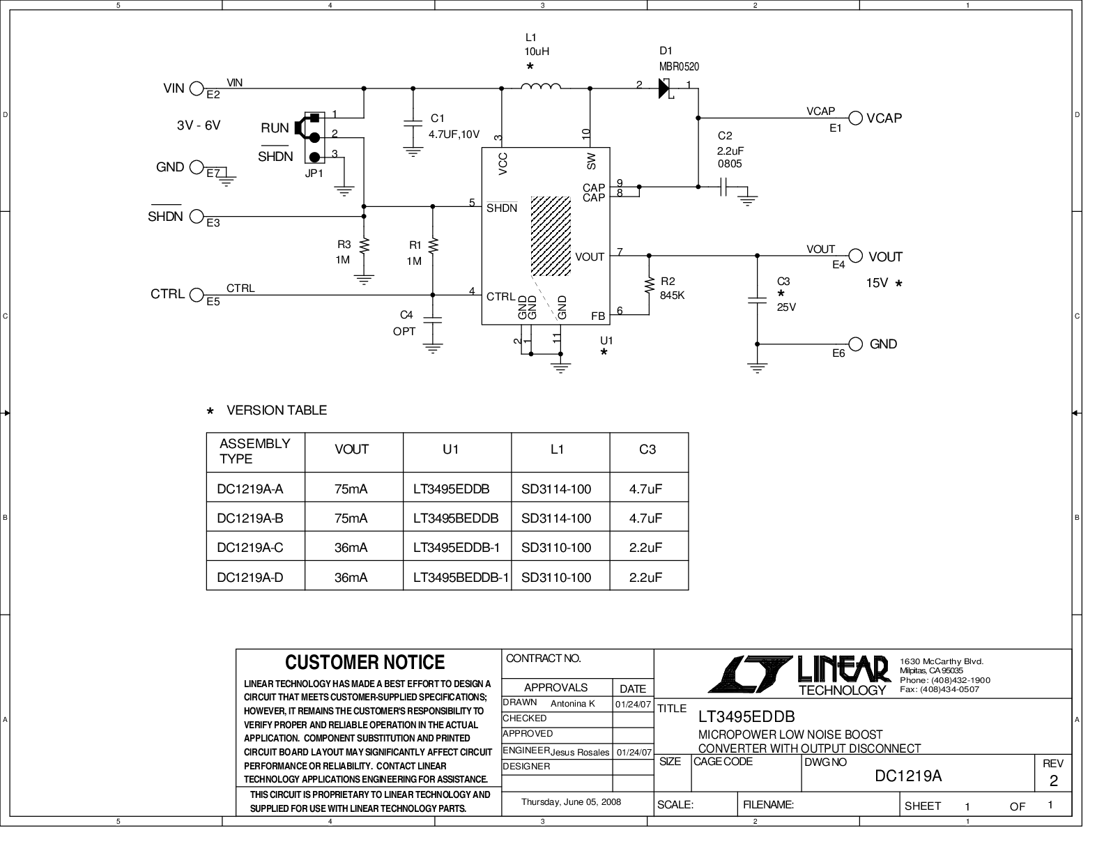 DC1219A-A - Schematic