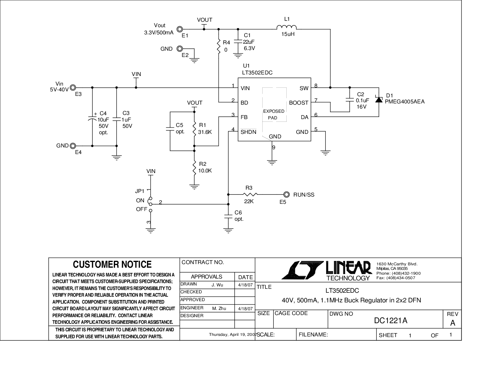 DC1221A - Schematic