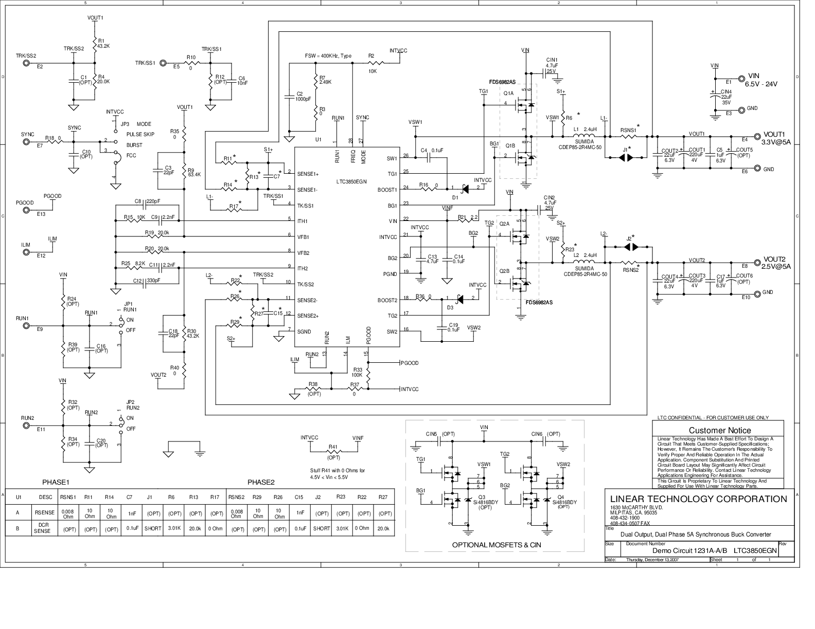 DC1231A-A - Schematic