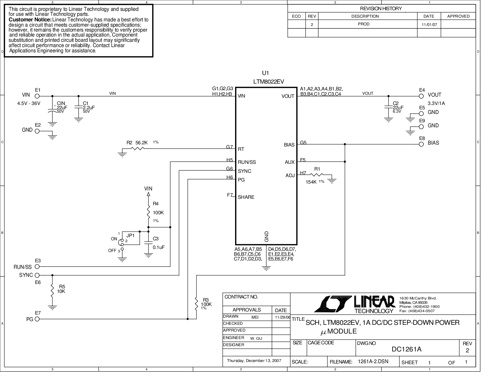 DC1261A - Schematic