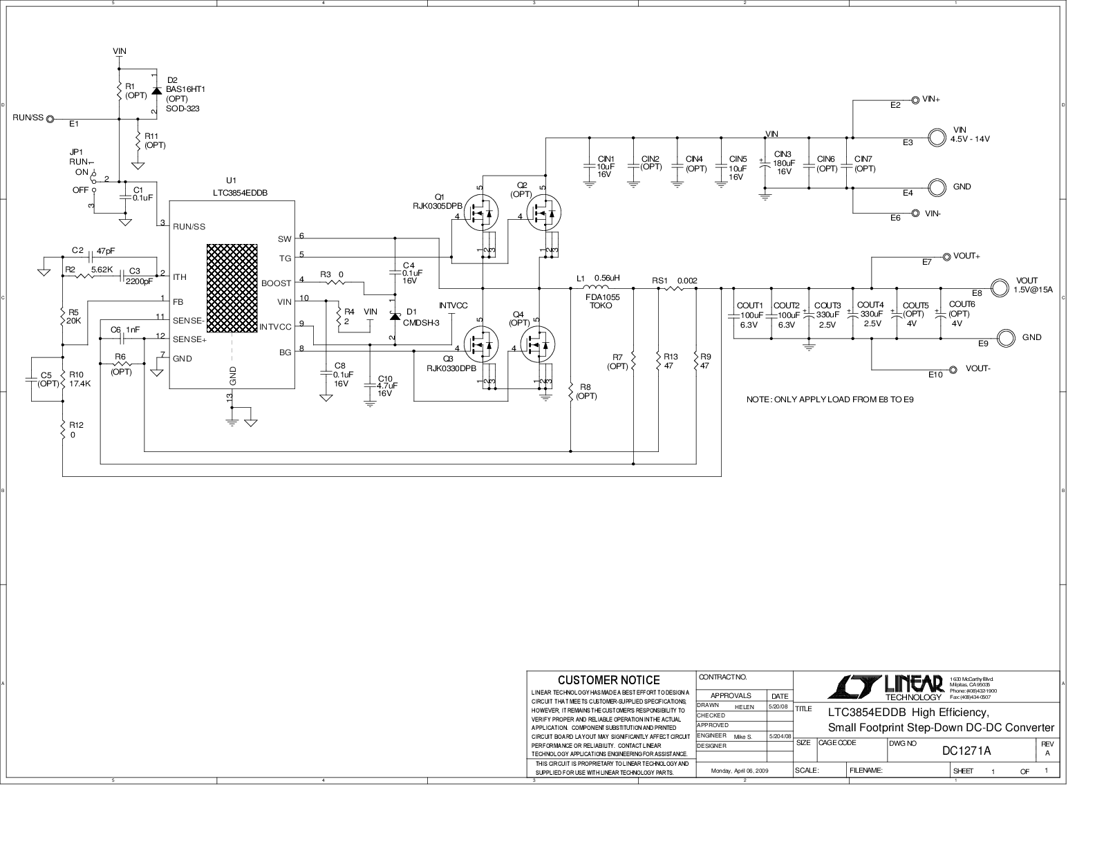DC1271A - Schematic