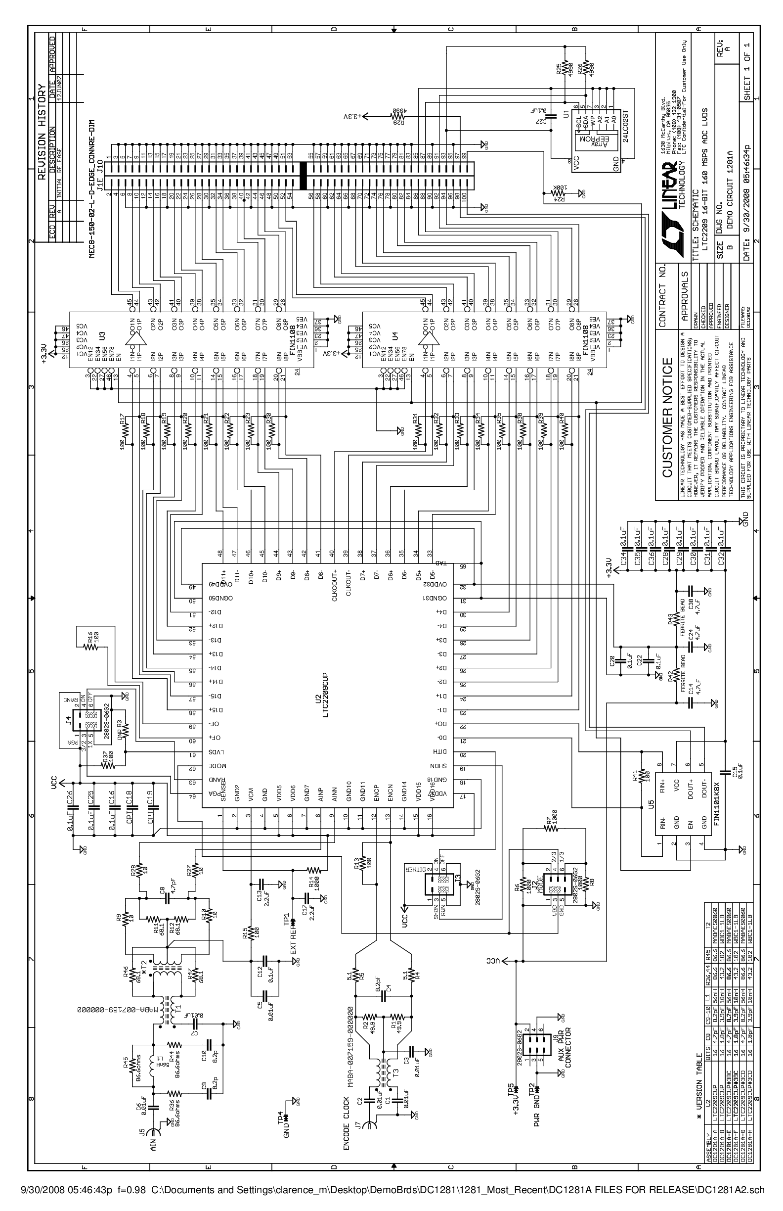 DC1281A-A - Schematic