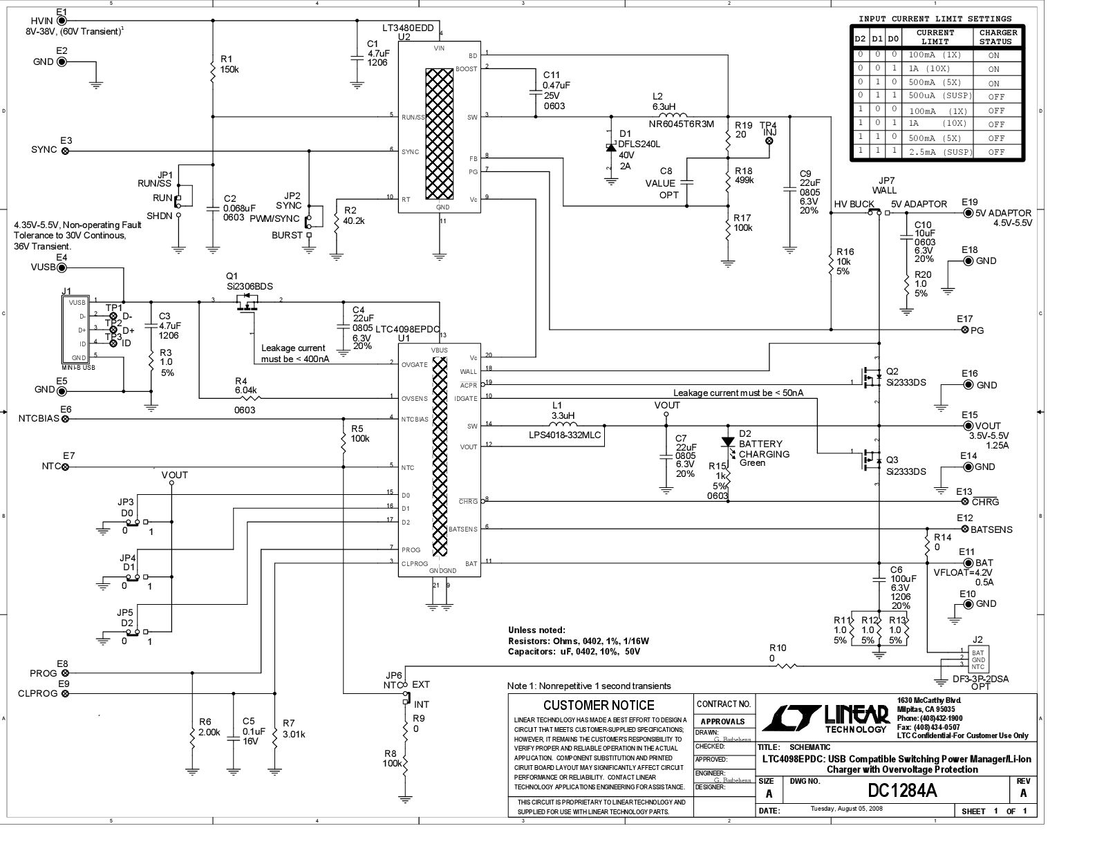 DC1284A - Schematic