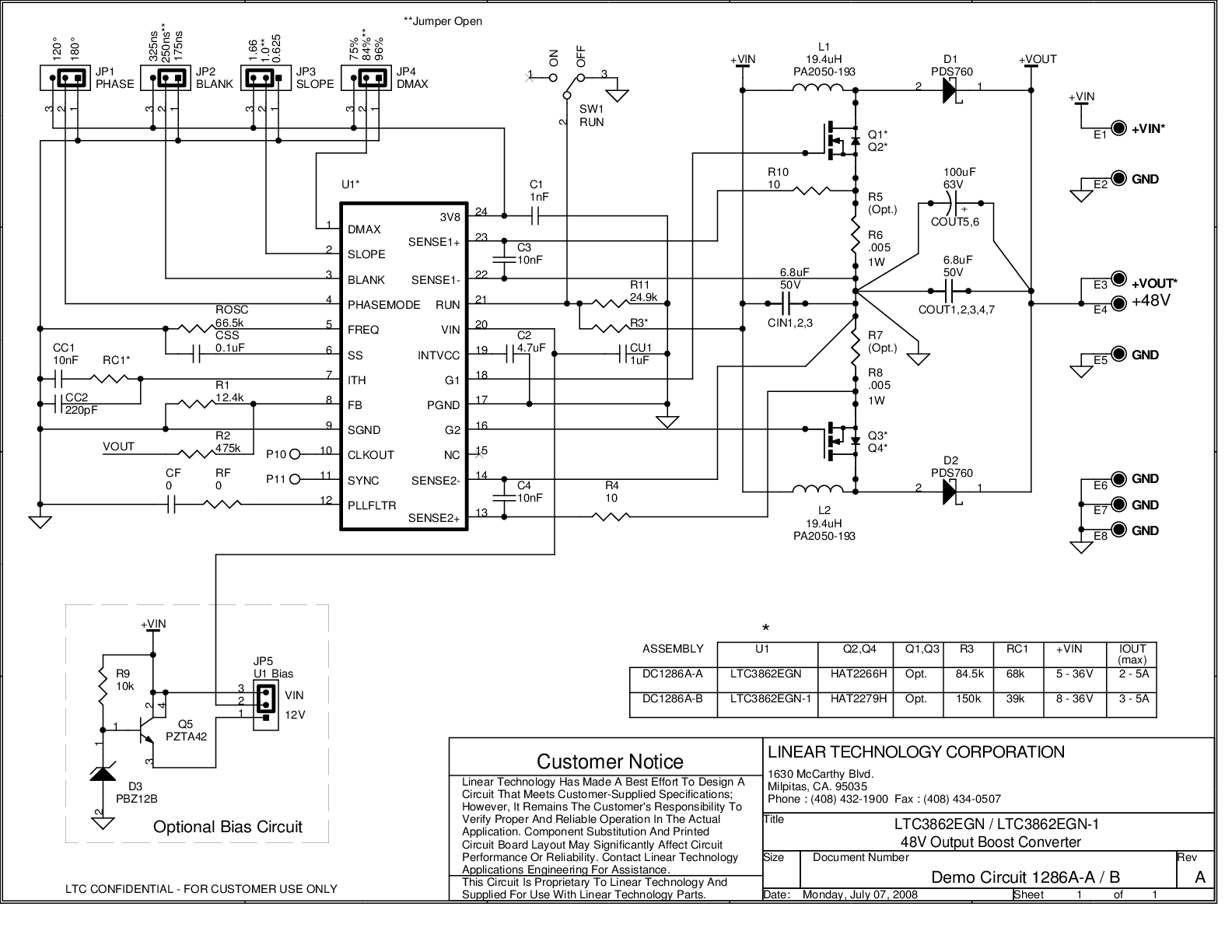 DC1286A-A - Schematic