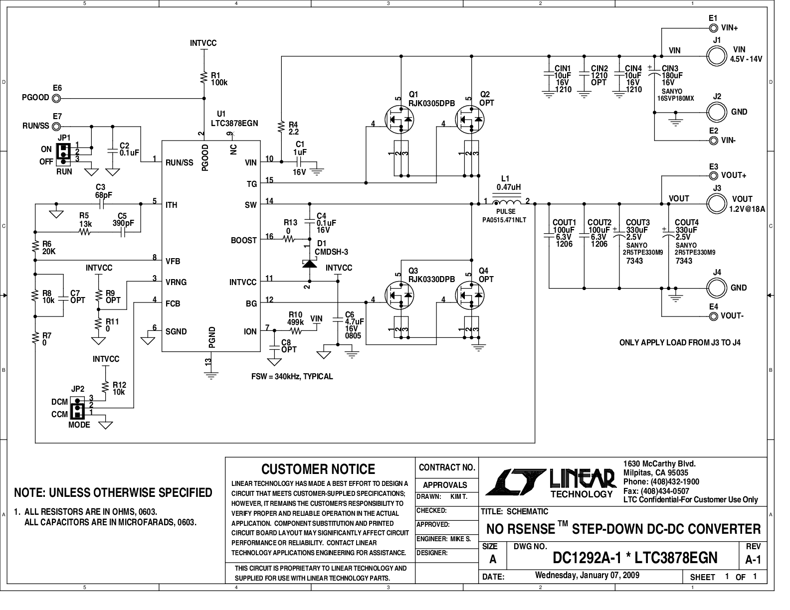 DC1292A - Schematic