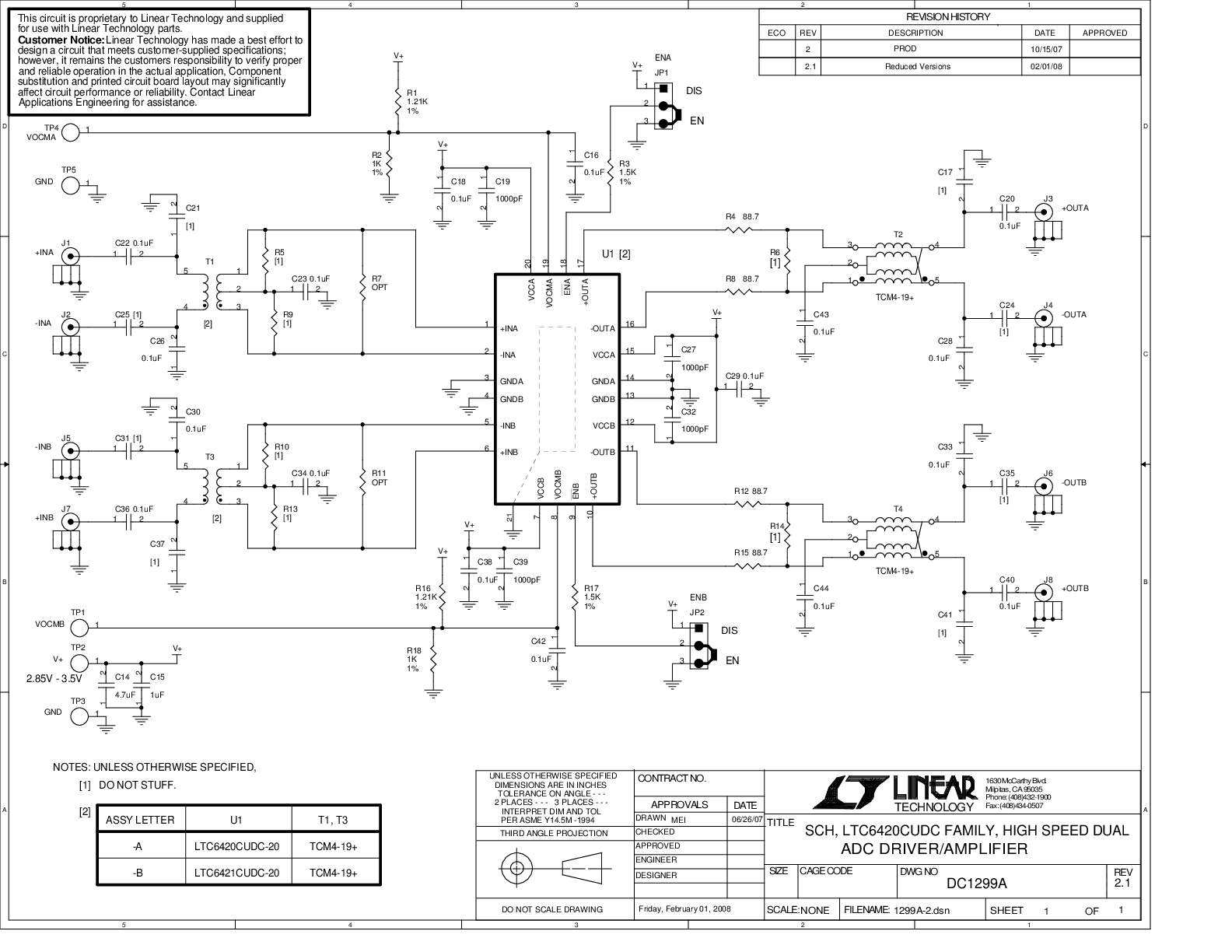 DC1299A-A - Schematic