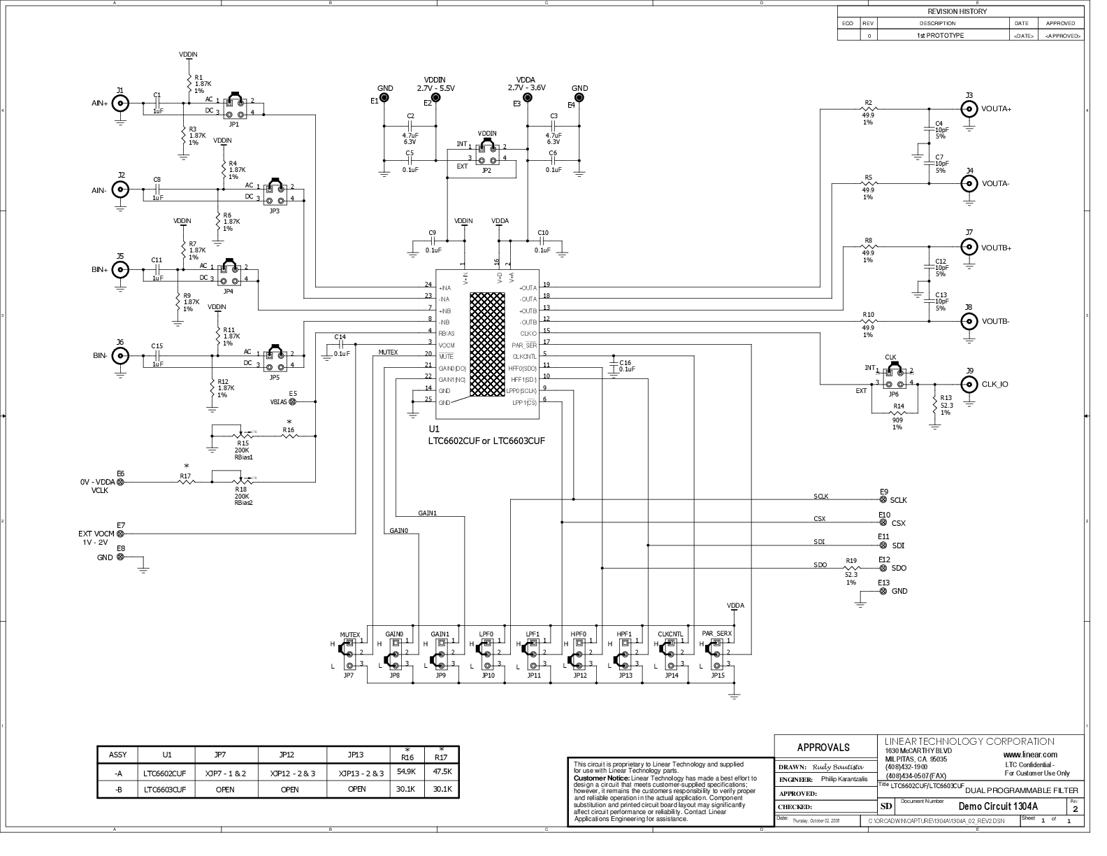 DC1304A-A - Schematic